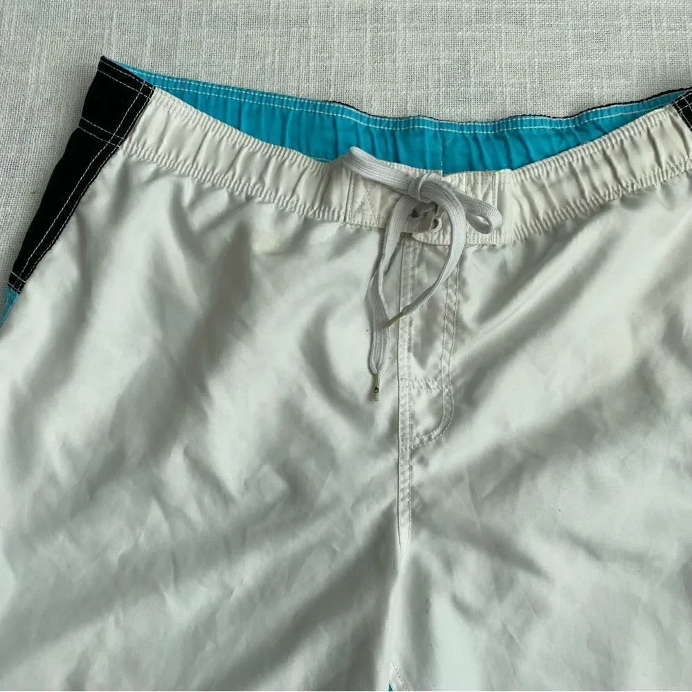 OP Men’s Swim Shorts Arctic White Combo Sz L